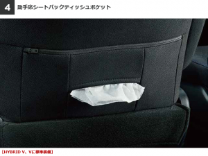 助手席シートバック